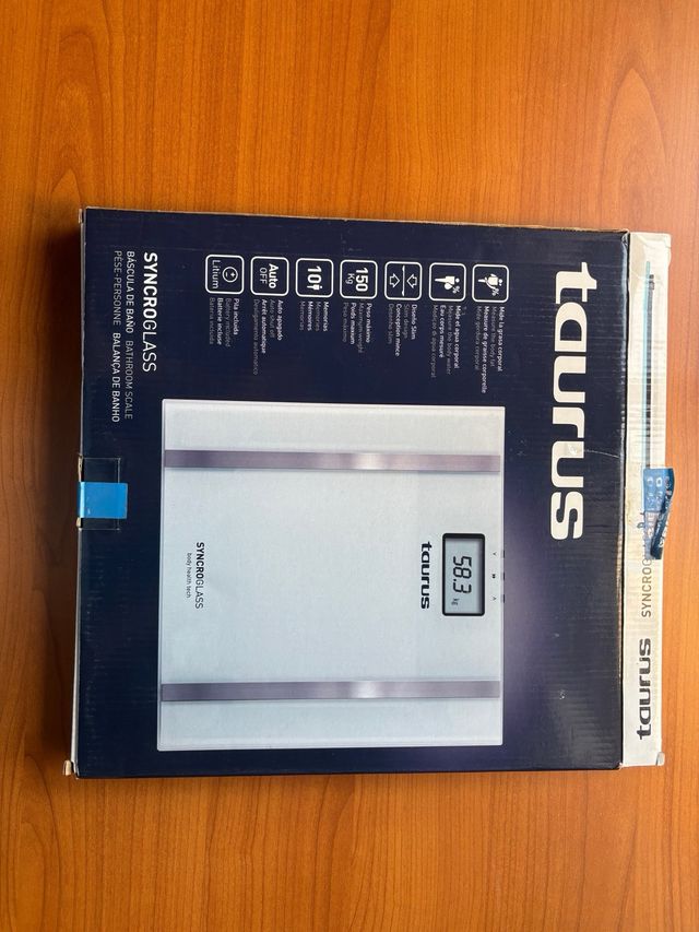 Báscula Baño Taurus SyncroGlass