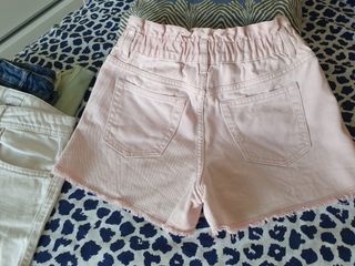Shorts niña rosa pastel talla 11-12, CM 152