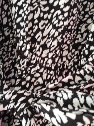 Vestido Zara estampado - blanco y negro