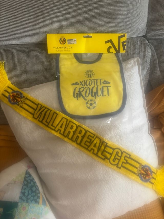 Villarreal C.F.: babero y bufanda bebé