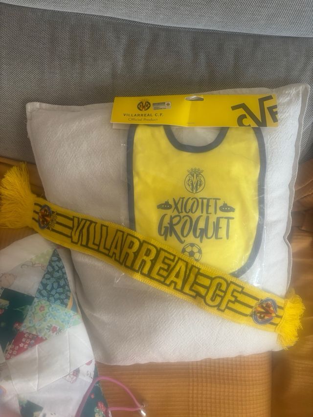Villarreal C.F.: babero y bufanda bebé