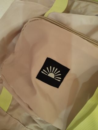 Mochila plegable Beige