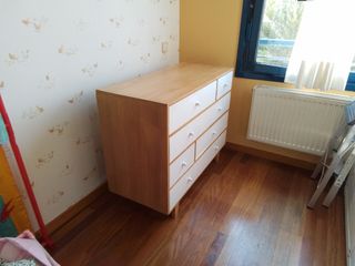 Cómoda blanco-madera