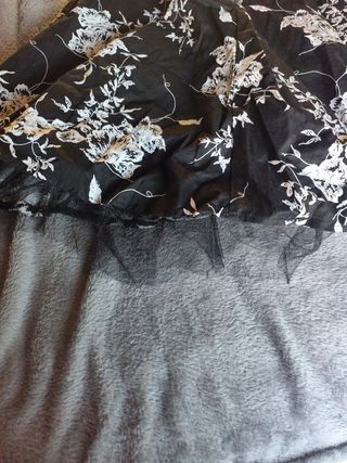 Vestido pin up blanco y negro