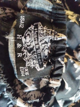 Vestido pin up blanco y negro