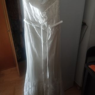 Vestido novia sirena blanco