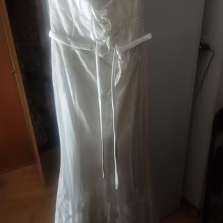 Vestido novia sirena blanco