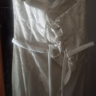 Vestido novia sirena blanco