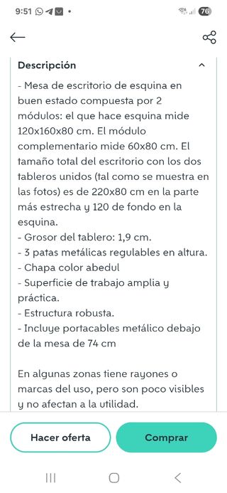 Escritorio Ikea Galant blanco + Silla despacho