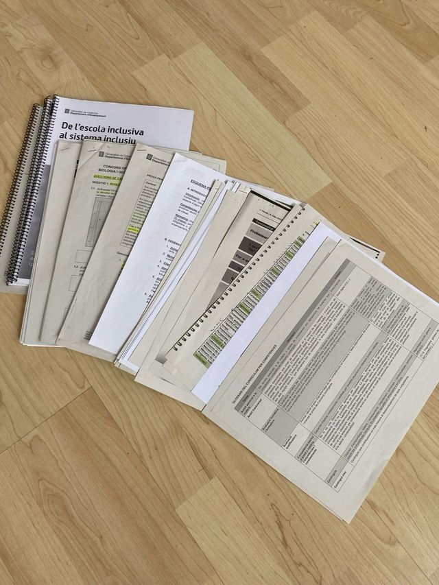 Temari Oposiciones Biología Catalunya