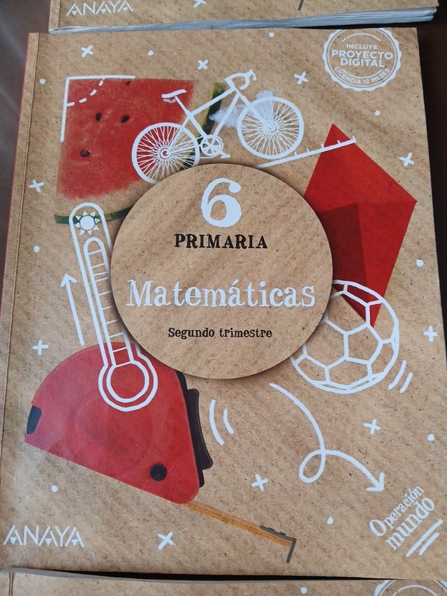 Matemáticas 6 de primaria,15 euros los tres