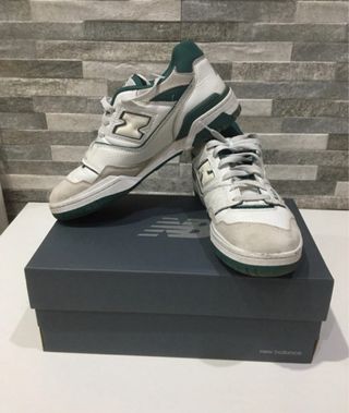 New Balance 550 - Scarpe verdi e bianche