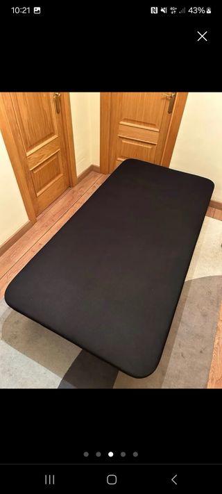 Somier Negro Tapizado