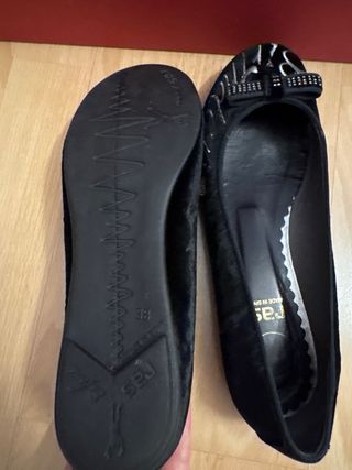 Manoletinas RAS negras terciopelo