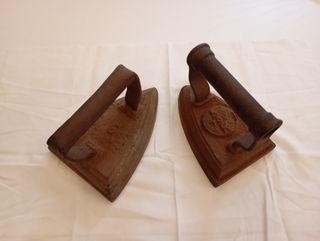 2 Planchas Hierro Vintage Antiguas