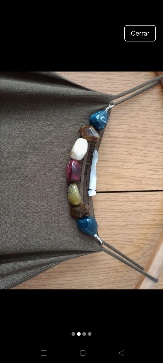 Vestido largo verde oliva verano