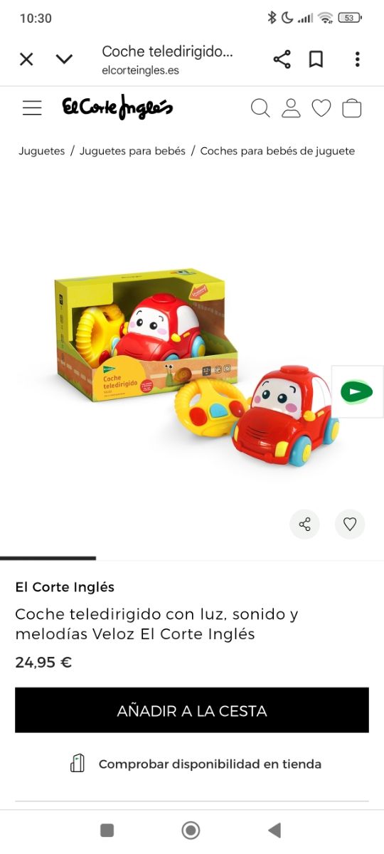 Coche teledirigido Veloz