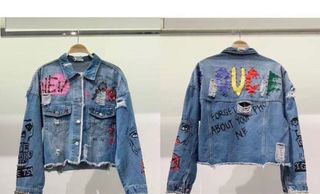 Chaqueta vaquera customizada