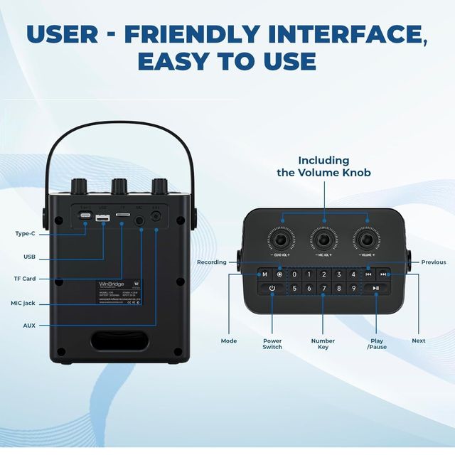 Amplificador portátil con Micrófono NUEVO
