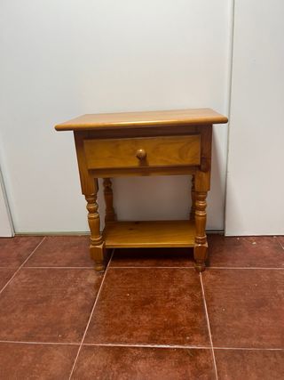 Cabeceros cama pino + mesita noche