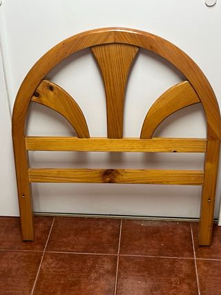 Cabeceros cama pino + mesita noche