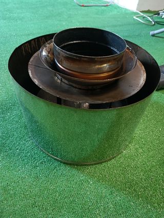 Caperuza chimenea metalica. usado 2 meses