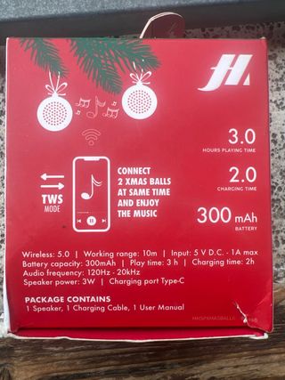 Mini speaker natalizio Music Hero 3W