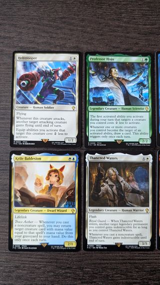 8 cartas Final Fantasy Commander