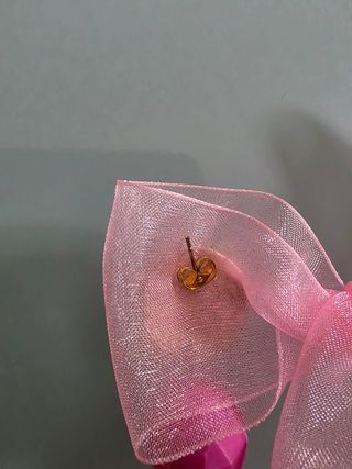 Orecchini Pendenti Rosa e Oro