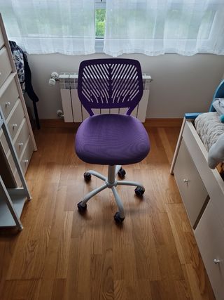 Silla escritorio infantil morada