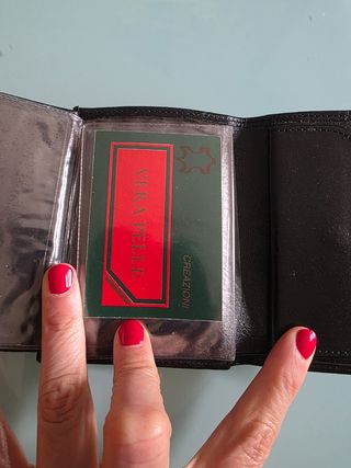 Portafoglio Uomo Pelle Nera