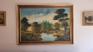 Cuadro paisaje vintage