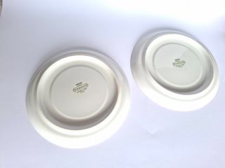 Juego 2 tazas porcelana rojas y blancas