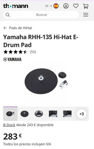 Yamaha HH135 Hi-Hat Platillo