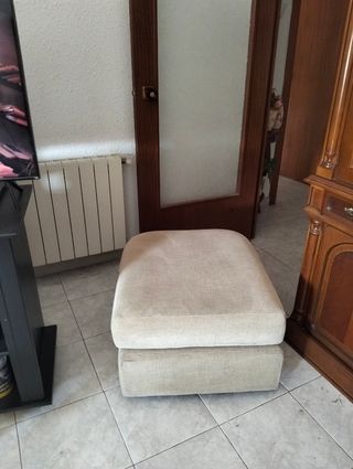 Pouf poggiapiedi beige