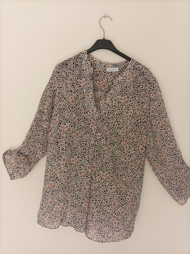 Blusón Papaya L -  Animal Print