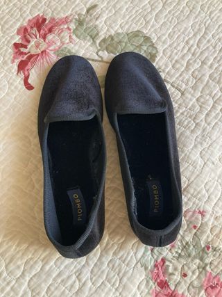 Zapatos PIOMBO negros de terciopelo