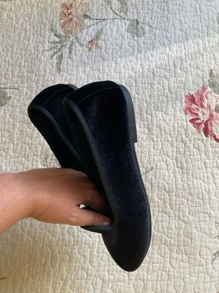 Zapatos PIOMBO negros de terciopelo