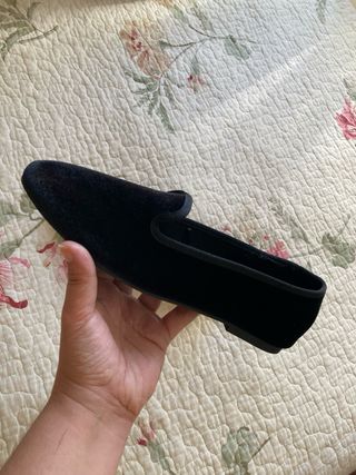 Zapatos PIOMBO negros de terciopelo