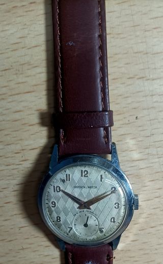 Relógio pulso homem antigo a corda oriental whatch