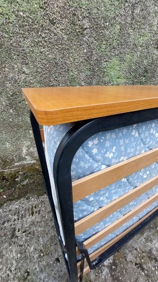 Cama plegable 90cm - azul