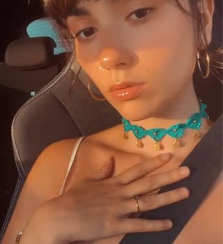 Collar Boho Crochet Dorado