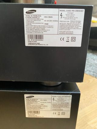 Amplificadores Samsung & Yamaha