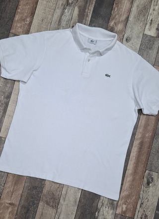 Polo Lacoste bianca tg.L