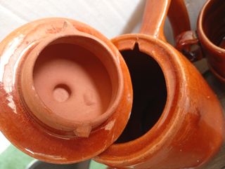 Juego de té café - Cerámica marrón