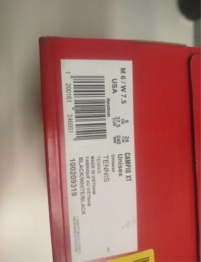 Zapatillas Reebok Classic Negras 37,5