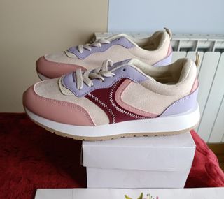 Zapatillas deportivas mujer rosa lila #39