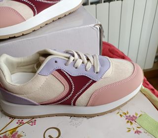 Zapatillas deportivas mujer rosa lila #39