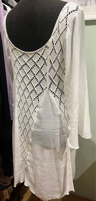 Vestido blanco boho chic