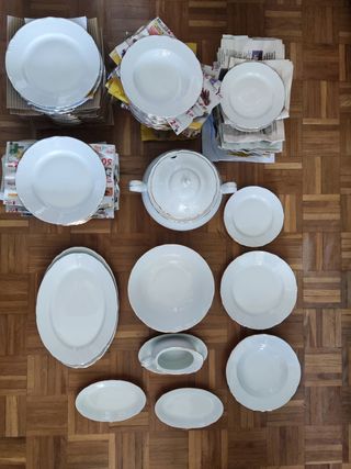 Vajilla Thun porcelana fina Bohemia Checoslovaquia